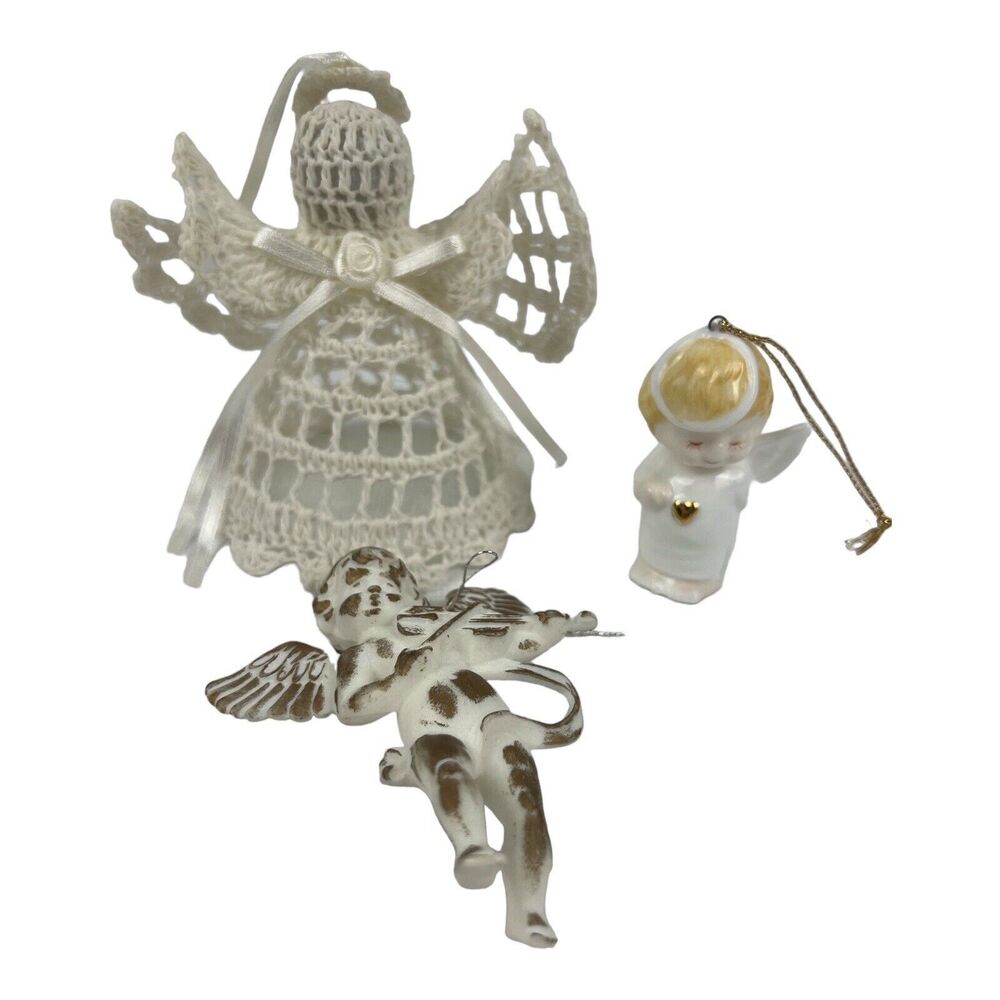 Lot of 3 Angel Collection Christmas Ornaments
